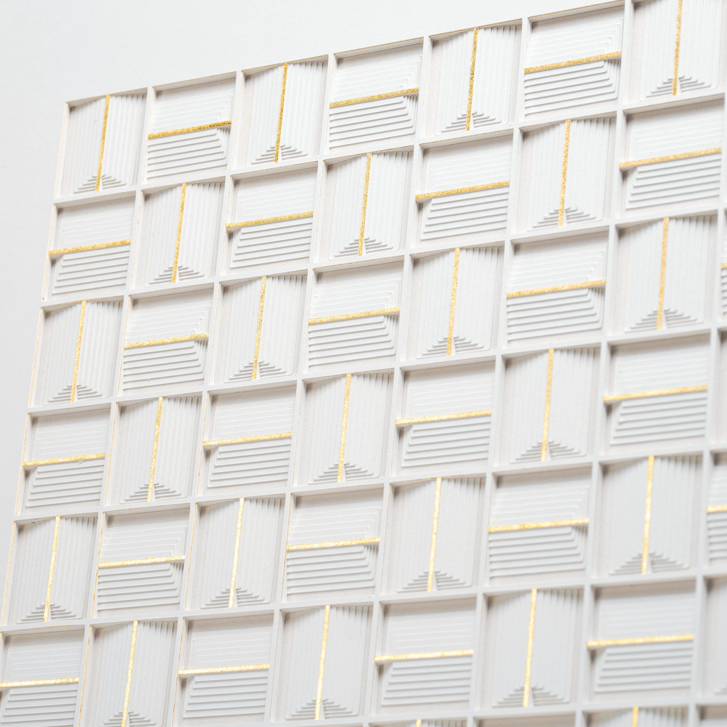 Minimalist wall art Simplicity and elegance golden stripes wall sculpture