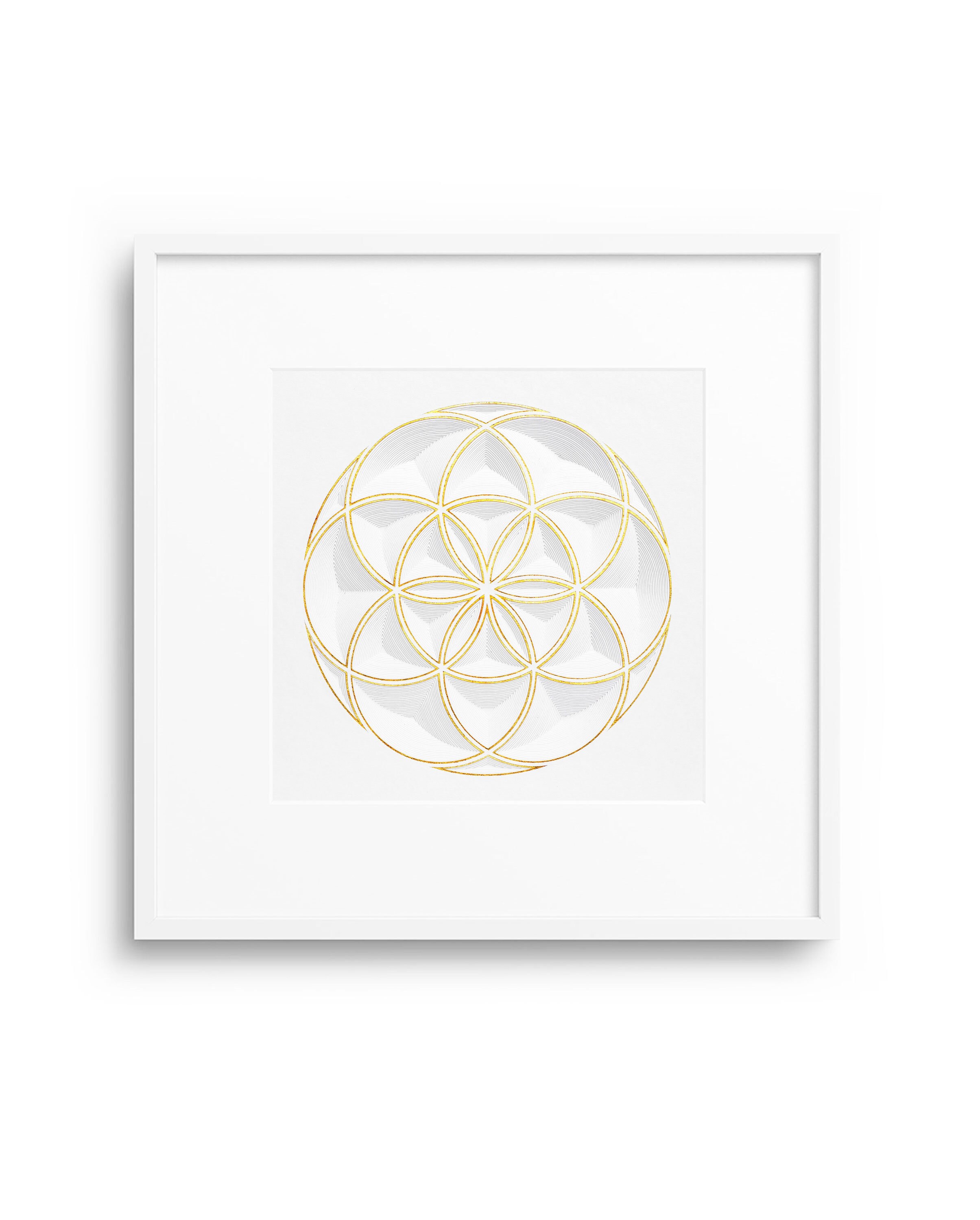 Circle Sacred Geometrywall Sculpture Wall Decor Paper Etsy