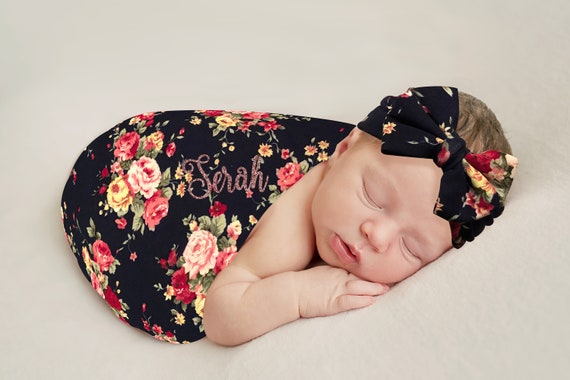 swaddle blanket with headband