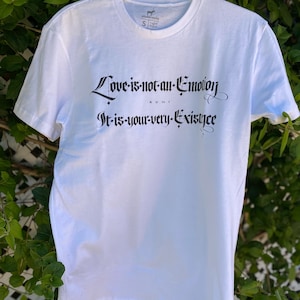 Rumi Quote - T-Shirt-Inspirational white Shirt with Rumi Sayings