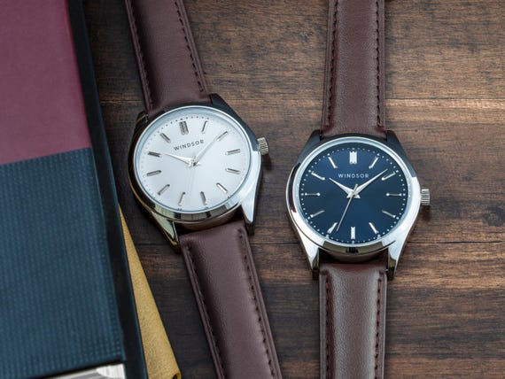 Engraved Mens Dress Watch, Personalized Valentines Day Gift