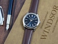 Engraved Mens Dress Watch, Leather Strap, Personalized Gift