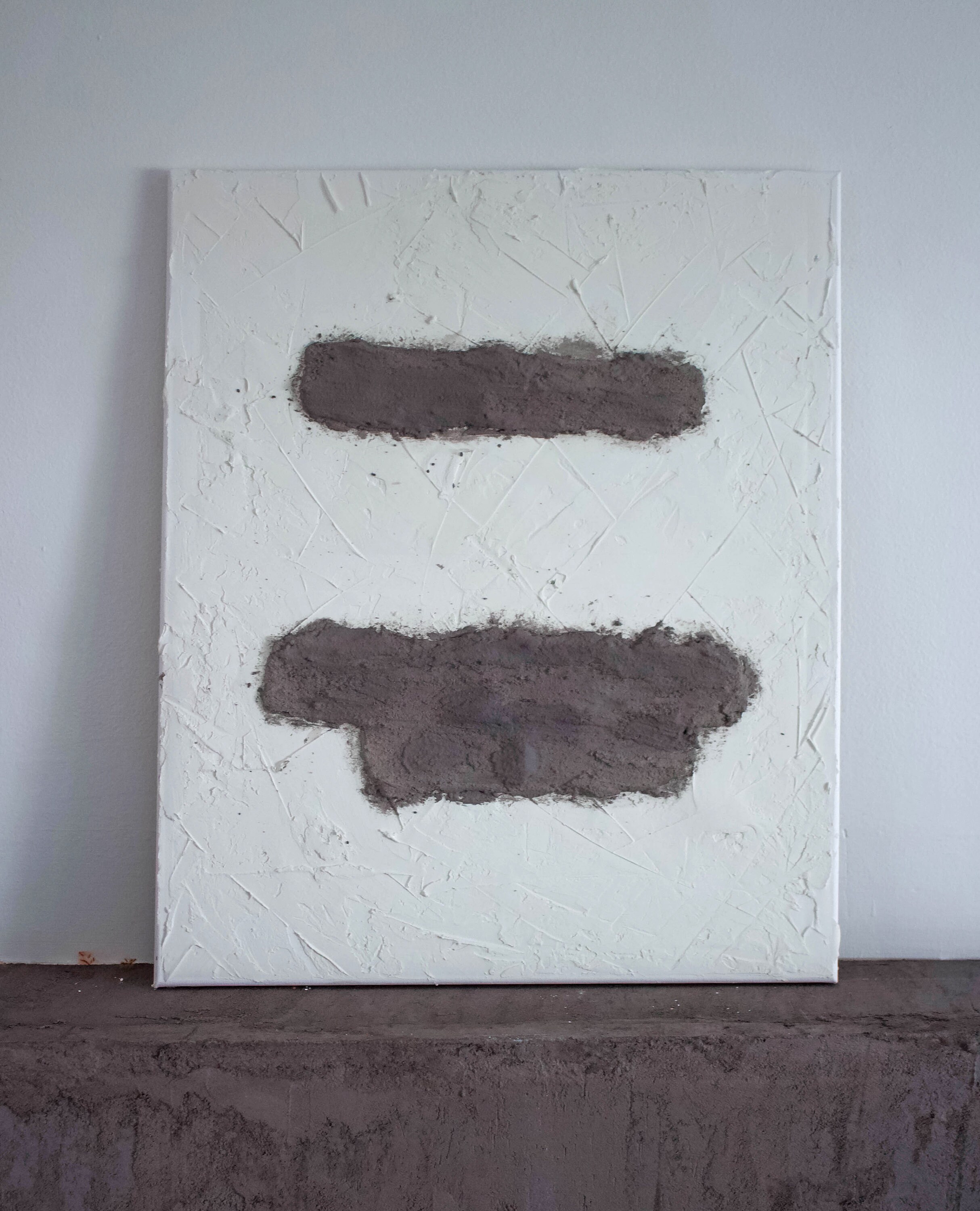 Abstract Spackle and Concrete Art on Canvas White Texture Etsy