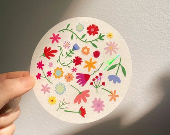 Suncatcher Sticker *Flower Power*