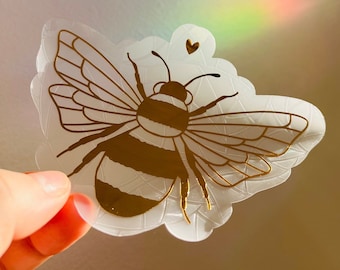 Suncatcher Stickers *Gold Bee*