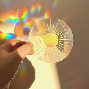 Pegatina atrapasoles *Sol amarillo*