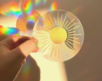 Pegatina atrapasoles *Sol amarillo*