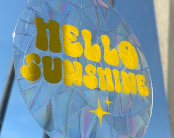 Suncatcher-sticker *Hello Sunshine*