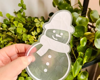 Suncatcher Sticker *Bonhomme de Neige*