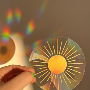 Suncatcher Sticker YelloW SuN image 6