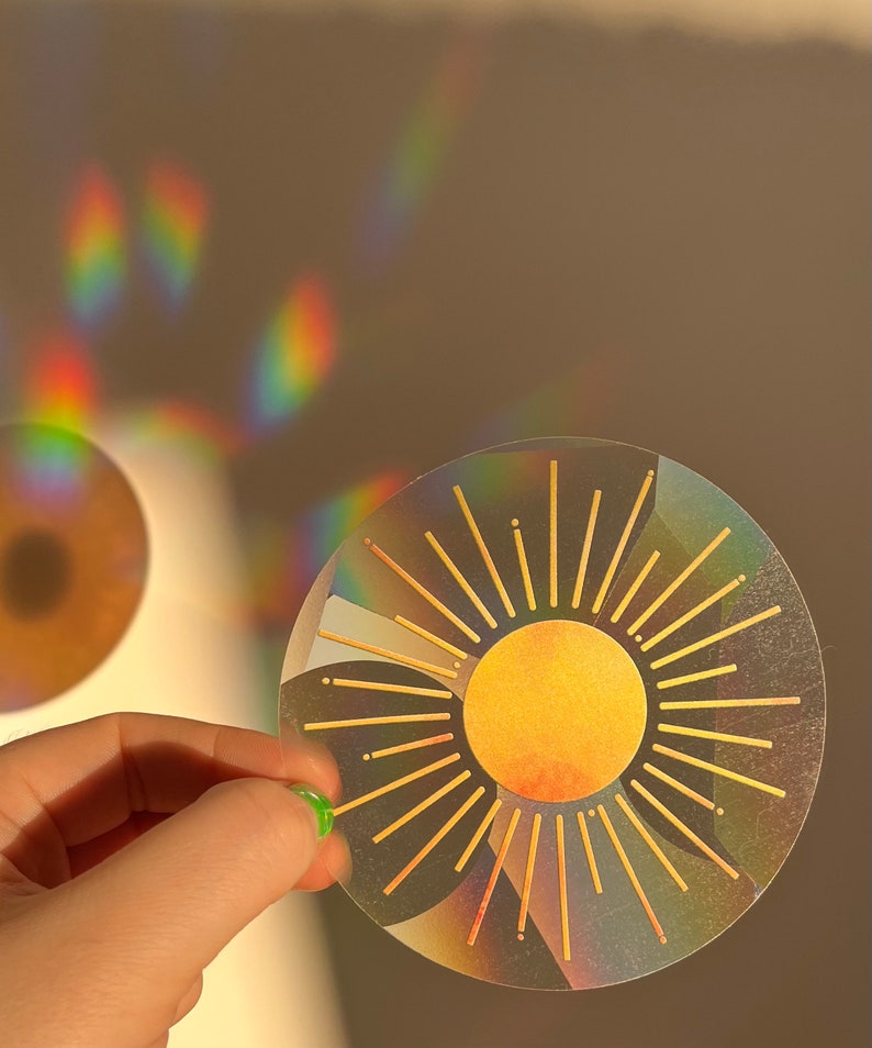 Suncatcher Sticker YelloW SuN image 6