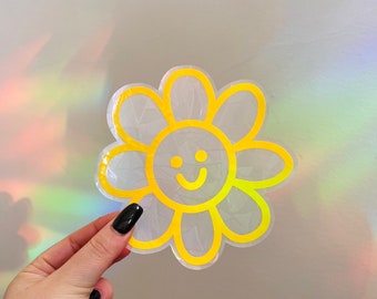 Suncatcher Sticker *Flower Smiley*