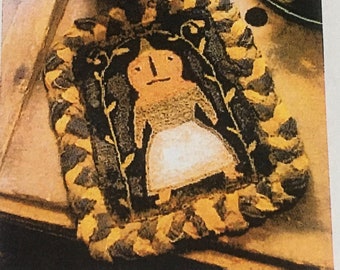 Ye Ladye Pumpkin Primitive Needle Punch Pattern By Notforgotten Farm