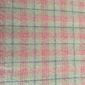 Deep Tan & Brick Plaid Flannel Homespun Fabric
