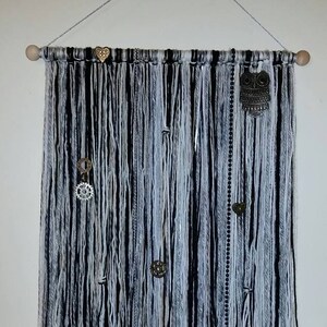 Steampunk Owl Wall Hanging - Yarn & Mixed Media Tapestry - by Peach Corner