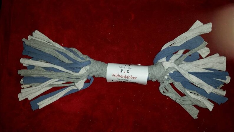 by Abberdabber X-Small to X-Large Dog Toy Rag Bones for Dogs Knotted T-Shirt Bones 5 Sizes