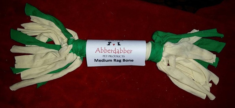 by Abberdabber X-Small to X-Large Dog Toy Rag Bones for Dogs Knotted T-Shirt Bones 5 Sizes