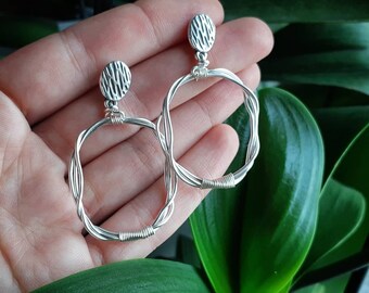 BOOK | Helios earrings in silvered copper
