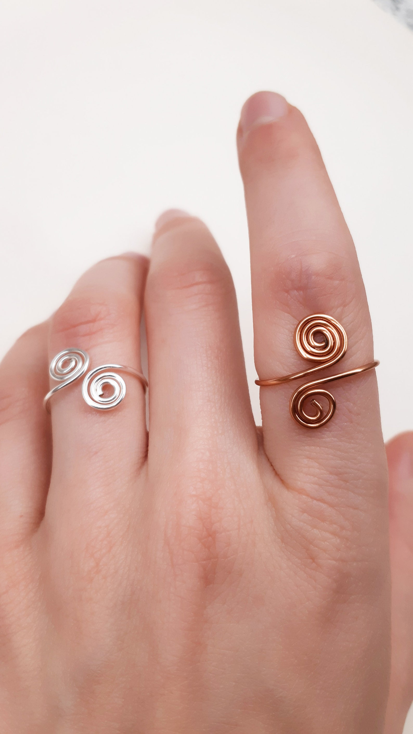 Anello Con Ali D'Angelo Aukmla - Argento, Aperto Regolabile, Design Piume, Per Donne E Ragazze - Foto 9