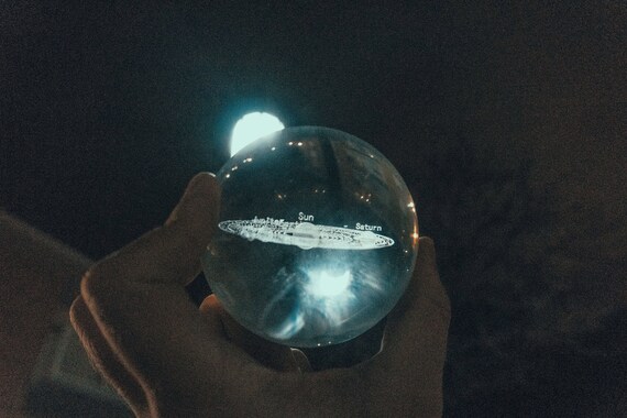 3d Solar System Crystal Ball