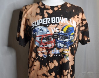 Superbowl 53 - Patriots vs. Rams Bleach Dye