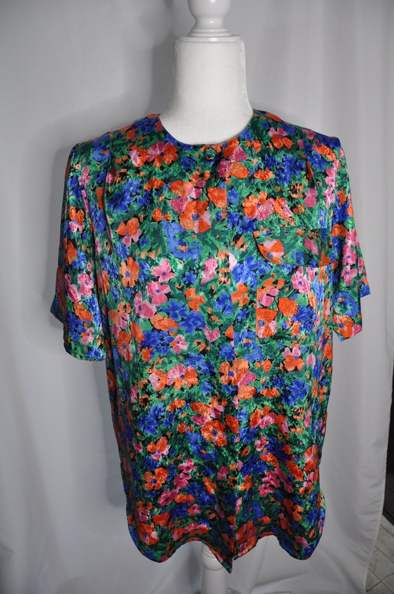 Yves St. Clair Floral Vintage Top - image 4