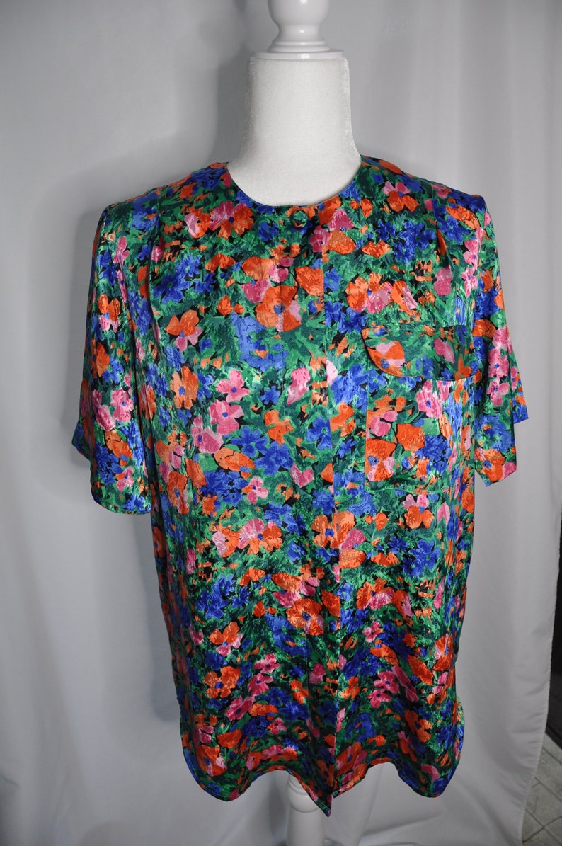 Yves St. Clair Floral Vintage Top image 4