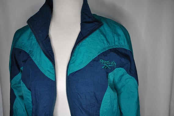 Vintage Teal Reebok Track Jacket - image 3