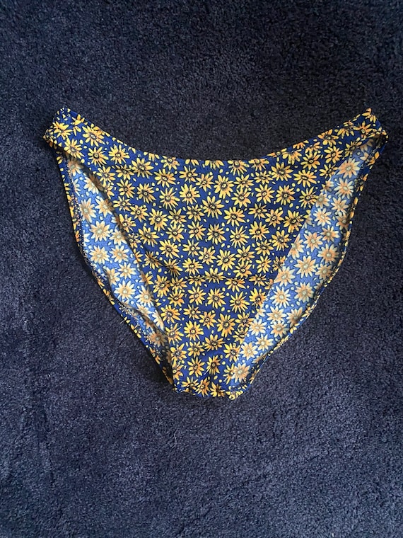 Vintage Sunflower Bathing Suit Bottom