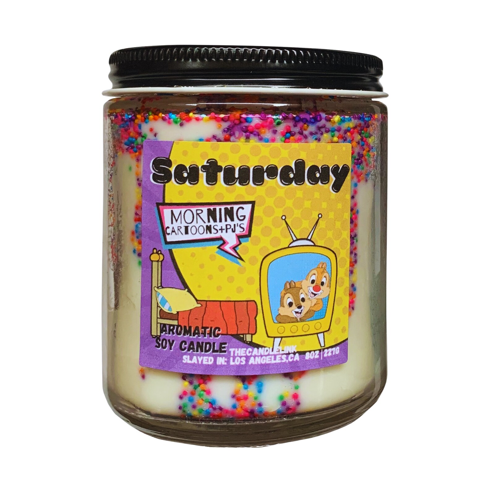 Fruity Pebbles Scent Childhood Candle Saturday Morning Etsy