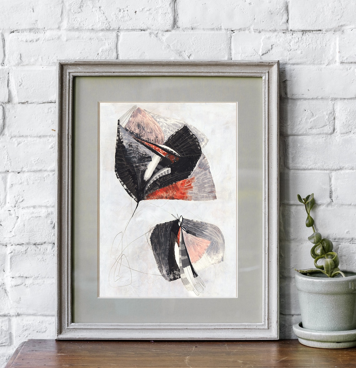Abstract Printable Art, Black and Cream Texture, Modern Art Prints, Abstract Paintings Instant