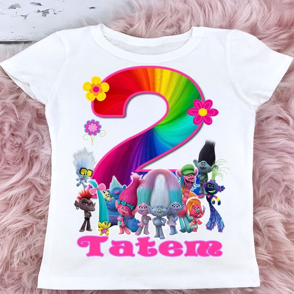 Trolls 2 Birthday Shirt, Disney Trolls World Tour shirt,Queen Poppy Trolls Shirt, Queen Barb Tshirt, Trolls 2 Birthday