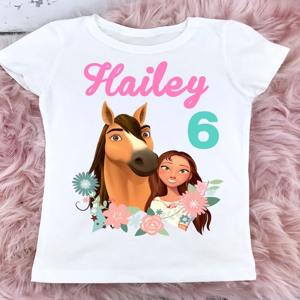 Spirit Riding Free Birthday Shirt,Spirit Birthday Shirt,Horse Birthday Shirt