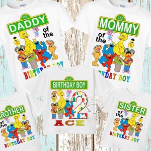 sesame street birthday shirts toddlers