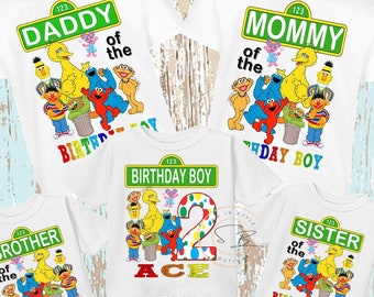 Sesame street birthday shirts for family clearance