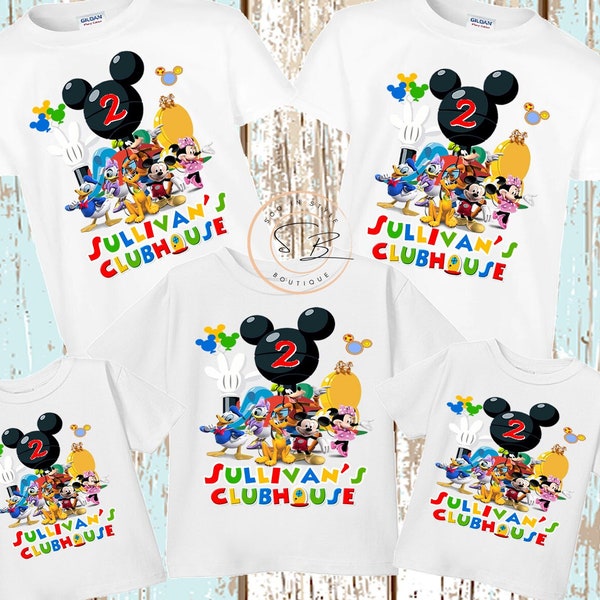 Mickey Mouse Clubhouse Family Birthday Shirts,Mickey Mouse Birthday, Mickey Mouse Matching Shirts