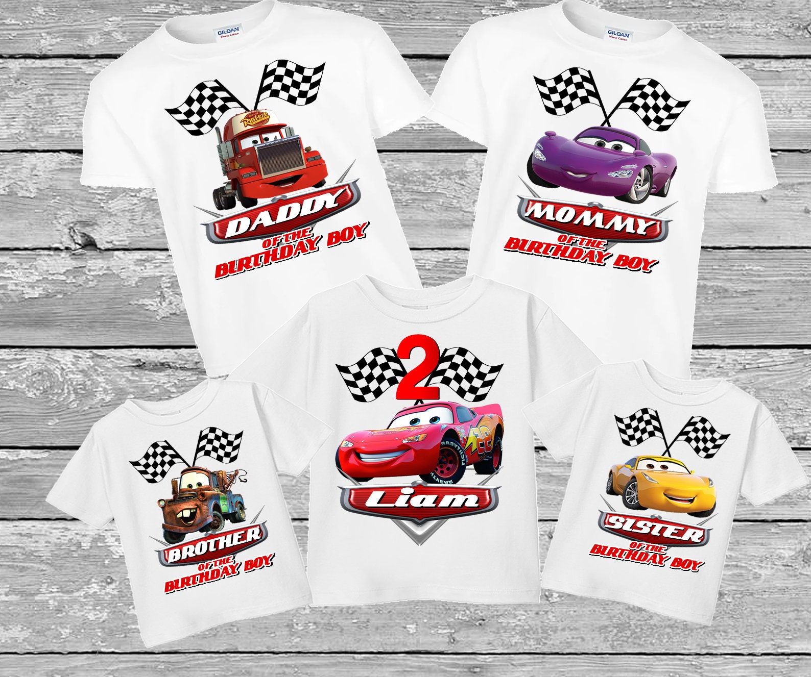 Cars Birthday Shirt, Lightning Mcqueen Family Birthday Tshirt, Cars  Matching Shirts, Cars Mommy Birthday Raglan, Cars Daddy Birthday Shirt 