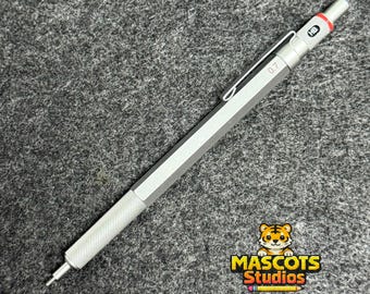 Rotring 600 First Ver. Spring Mechanical Pencil 0.5mm Silver. - Etsy