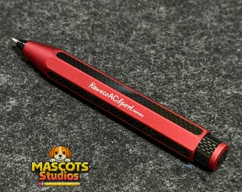 NEW Kaweco AC Sport Mechanical Pencil 0.7mm Red Carbon Fiber Aluminum Germany