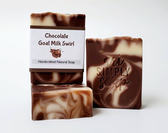 Chocolate Milk Soap Handmade Natural Cold Processed Soap, Chocolate Soap, Natural Soap, Goat Milk Soap, Handmade Soap, Moisturizing Soap