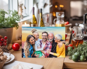 Personalized Glass Cutting Board, Photo Board, Family Photo Glass board, Engagement Gift, Wedding Gift, Custom Family Photo Cutting Board