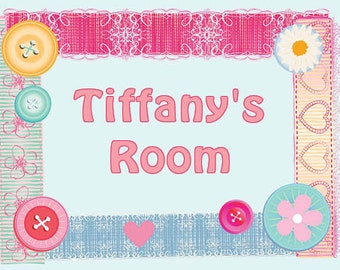 Kids Room, Door Plaque With Personalized Name, Choose any Kid's Door Sign, Baby Gifts, Nursery Decor, Kids Door Sign, Childs Door Sign,