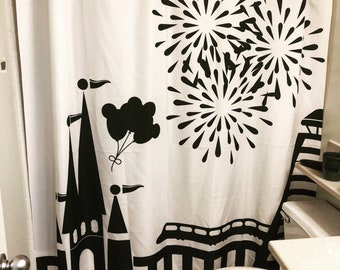 Disney Shower Curtain Etsy