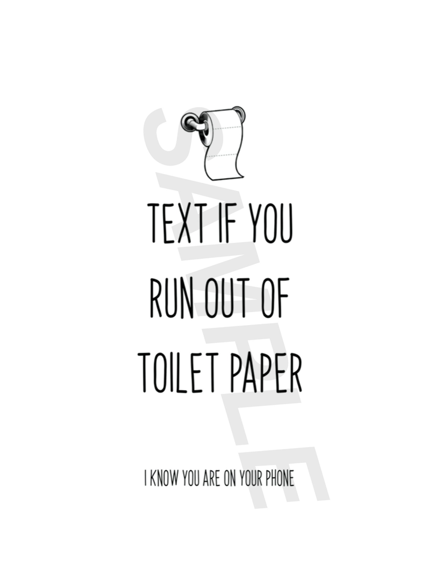 Set of 6 Funny Bathroom Wall Decor Etsy