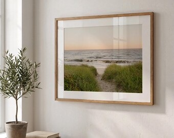 Cape May Beach Print | Coastal Wall Art | New Jersey Beach Photography | Ocean Landscape Print | Beach Cottage Decor | Fine Art Print