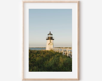 Nantucket Wall Art, Brant Point Lighthouse Photo, Coastal New England Print, Nautical Fine Art, Travel Photography, Beach House Decor