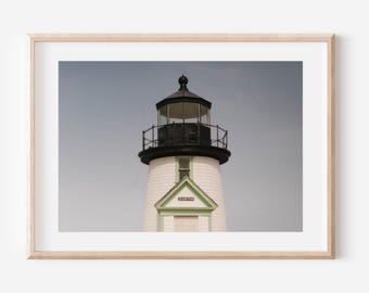 Nantucket Wall Art, Brant Point Lighthouse Photo, Coastal New England Print, Travel Photography, Nautical Fine Art, Beach House Decor