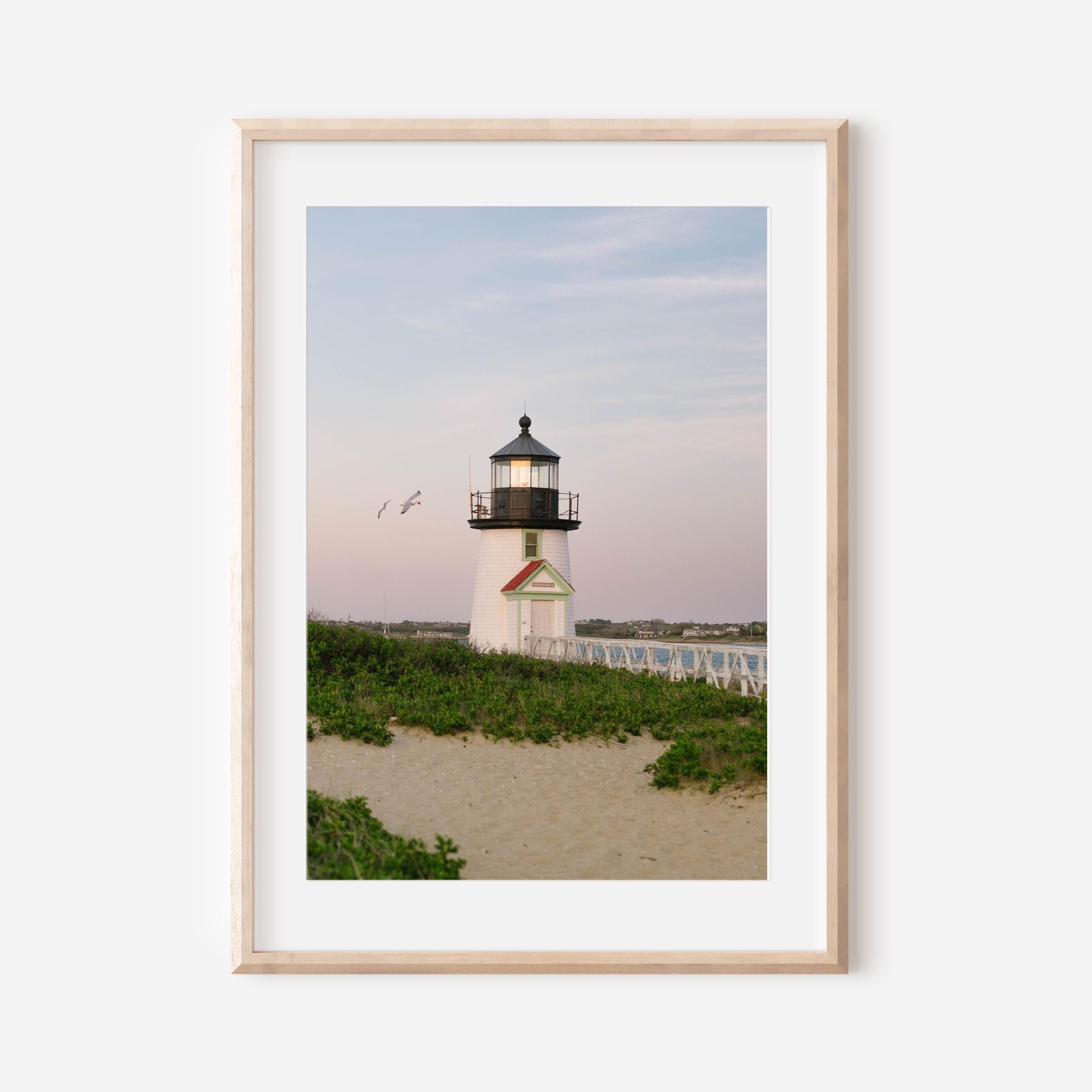 Nantucket Wall Art, Brant Point Lighthouse Photo, Coastal New England Print, Nautical Fine Art, Travel Photography, Beach House Decor