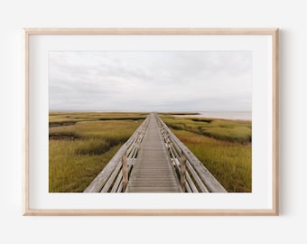 Gray’s Beach Cape Cod Photography Print, Yarmouth Port Boardwalk Wall Art, Cape Cod Coastal Decor, New England Beach Photography