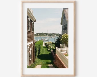 Martha’s Vineyard Photography Print – MV Coastal Wall Art, Dock Scene Photo, New England Beach Decor, Nautical Landscape, Gift for Travelers